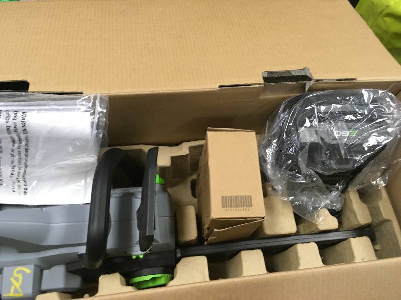 EGO 56V Li-Ion 14 Cordless Chainsaw 2.0 Ah Kit used in working condition