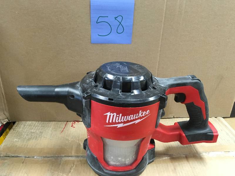 Milwaukee M18 18 Volt Cordless Compact Vacuum- Tool Only - No Hose kit used in working condition