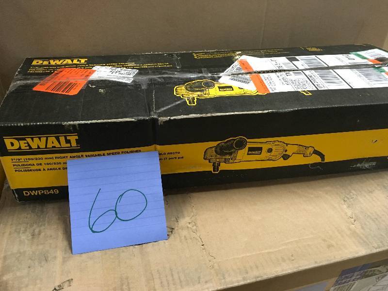 DeWalt 79 Right Angle Variable Speed Polisher not used