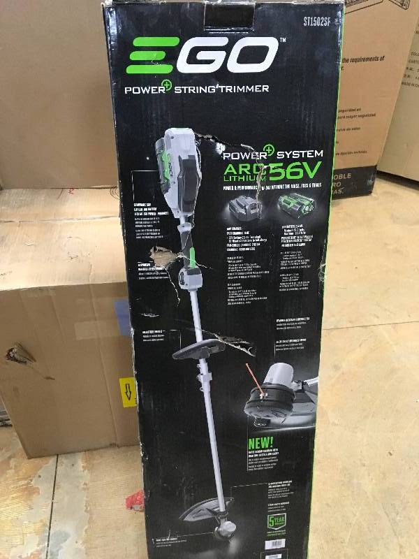 EGO 56V 15 in. Cordless String Trimmer 2.5Ah Kit open box looks in like new condition