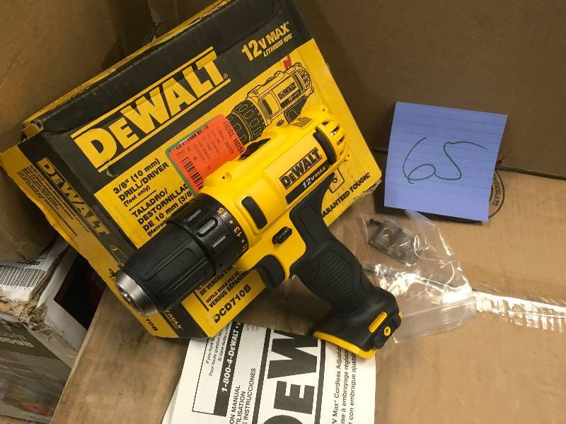 DeWalt 12V Max Lithium-Ion 38 DrillDriver - Tool Only not used