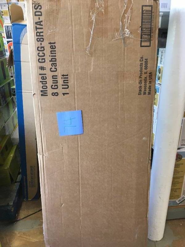 Stack-On 8 Gun Security Cabinet - Green Gray and Black not used