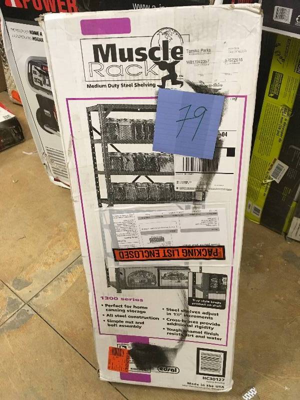 Edsal Steel 7 Shelf Shelving Unit, 750lb. Capacity
