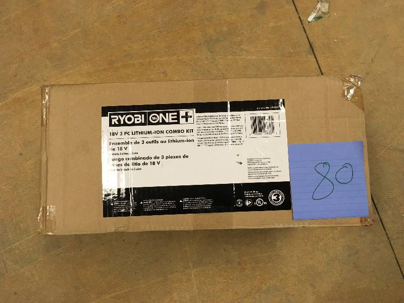Ryobi One 18Volt Lithium-Ion 3 Piece Combo Kit in like new condition