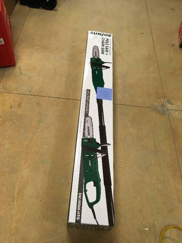Sun Joe Electric Pole Chain Saw with a 7.5 Amp Motor not used