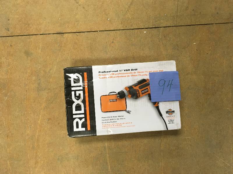 Ridgid Professional 38 Variable Speed Corded Drill used in working condition