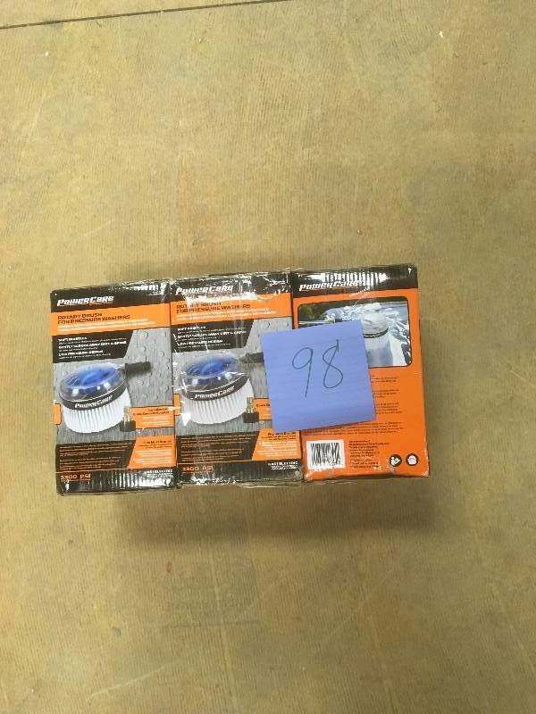 Powercare Rotary Brush for Pressure Washers- Lot of 3 not used