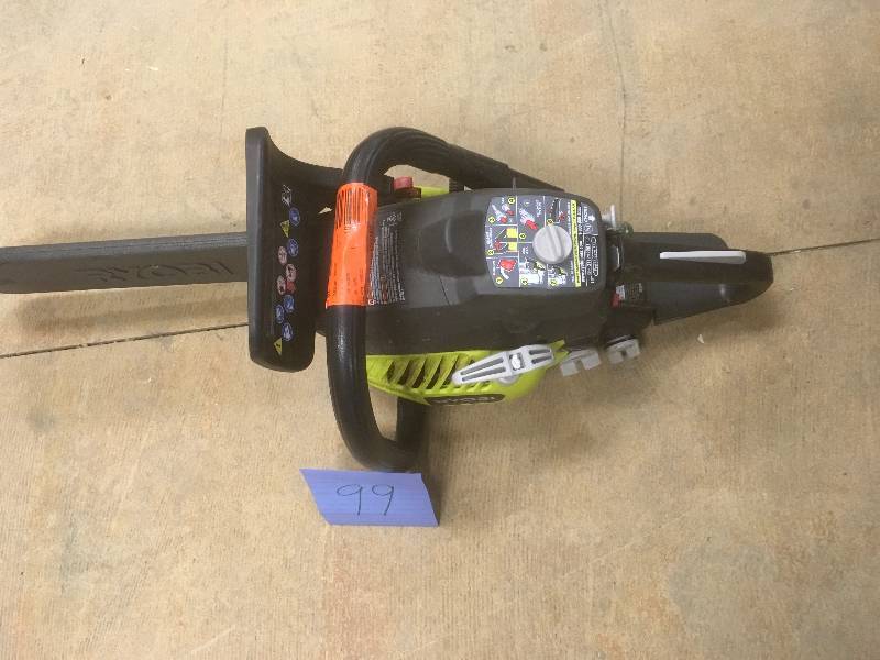 Ryobi 37cc 2 Cycle 14 Gas Chainsaw used in working condition