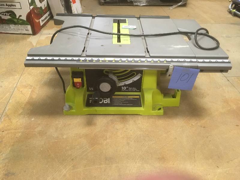 Ryobi 15 Amp 10 Table Saw missing guide and guard no legs used in working condition