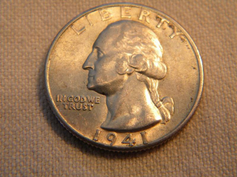 1941 D Washington Silver Quarter