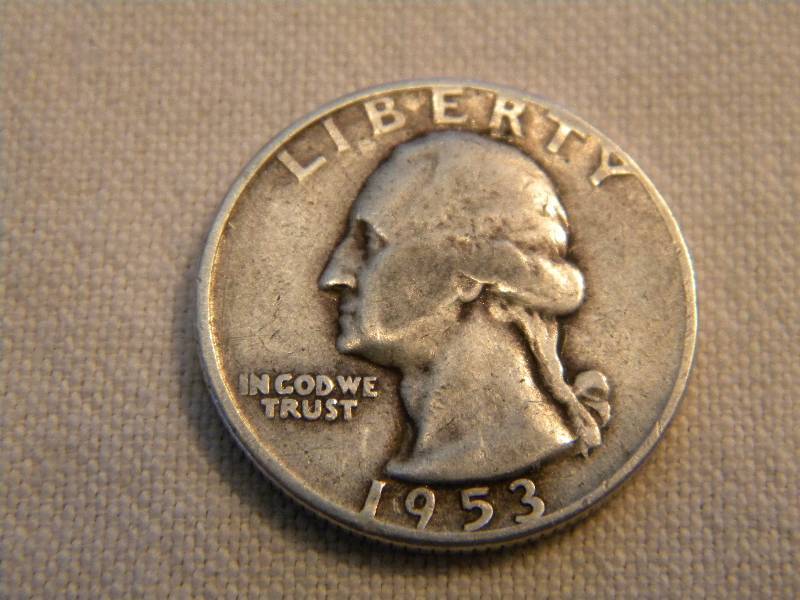 1953 D Washington Silver Quarter
