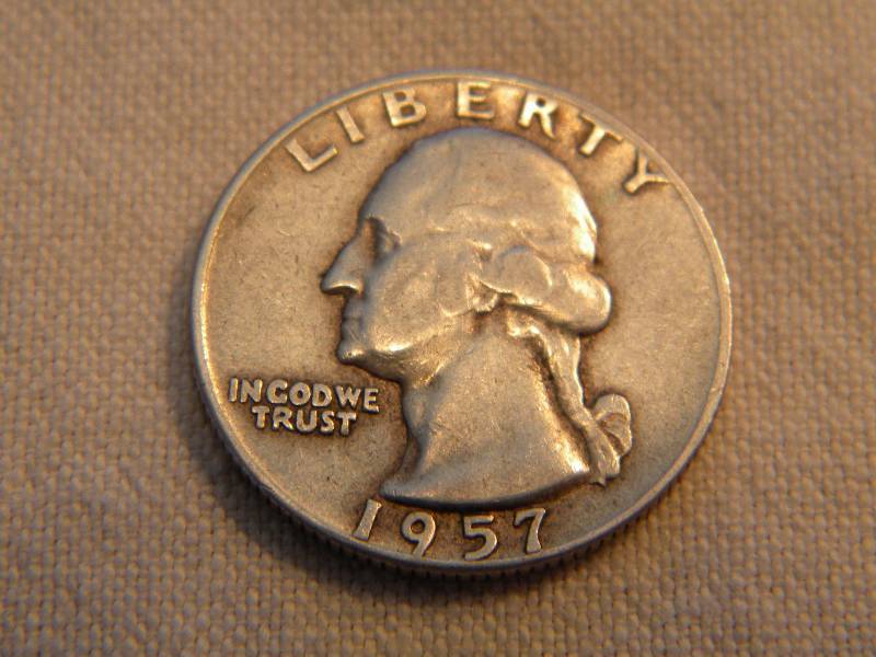 1957 D Washington Silver Quarter