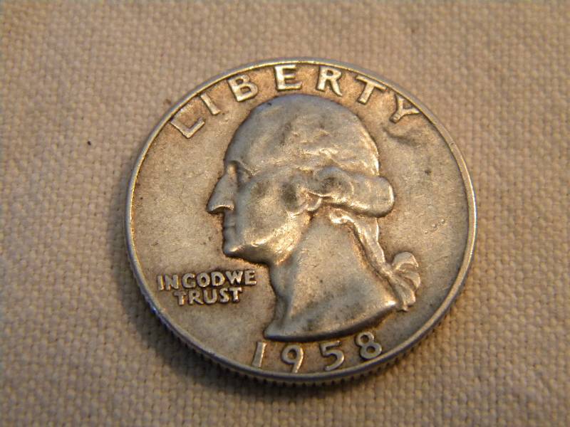 1958 D Washington Silver Quarter