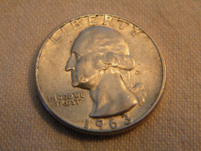 1963 D Washington Silver Quarter