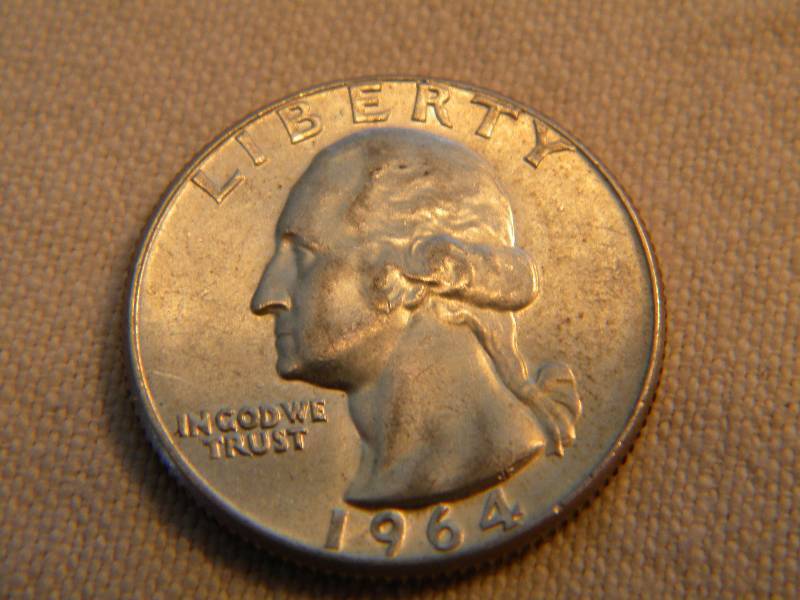 1964 D Washington Silver Quarter