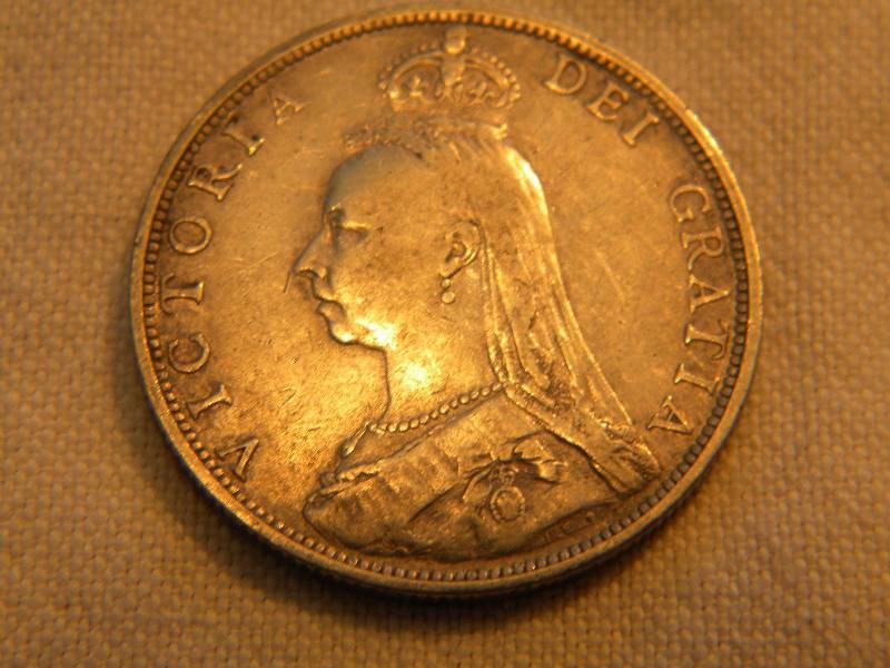 1890 Silver Double Florin (England)