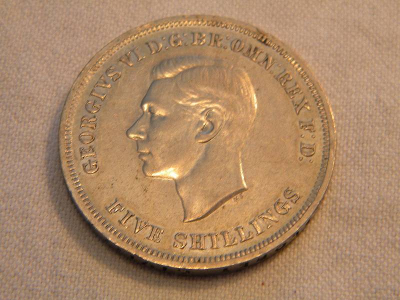 1951 Five Shillings Coin (England)