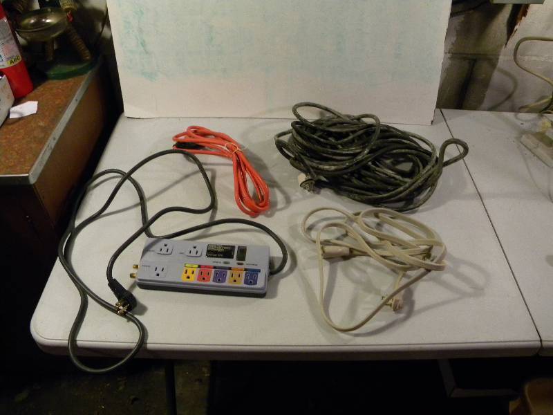 Audio Video Power Center & 3 Extension Cords