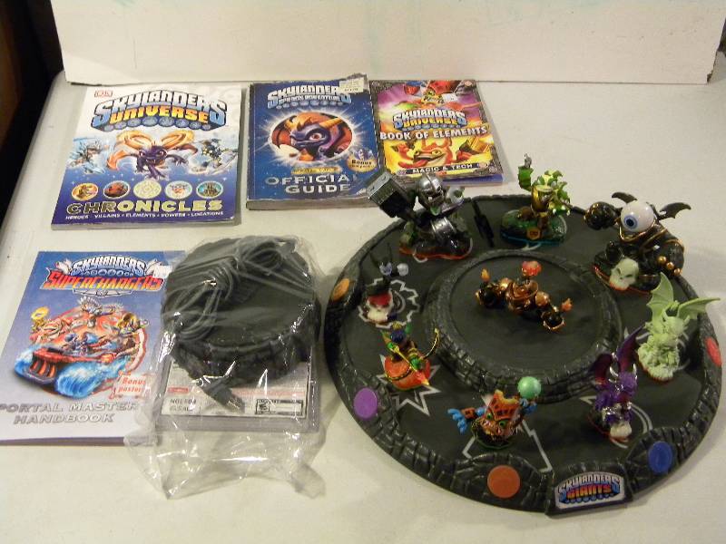 Skylanders Game & 4 Skylander Books