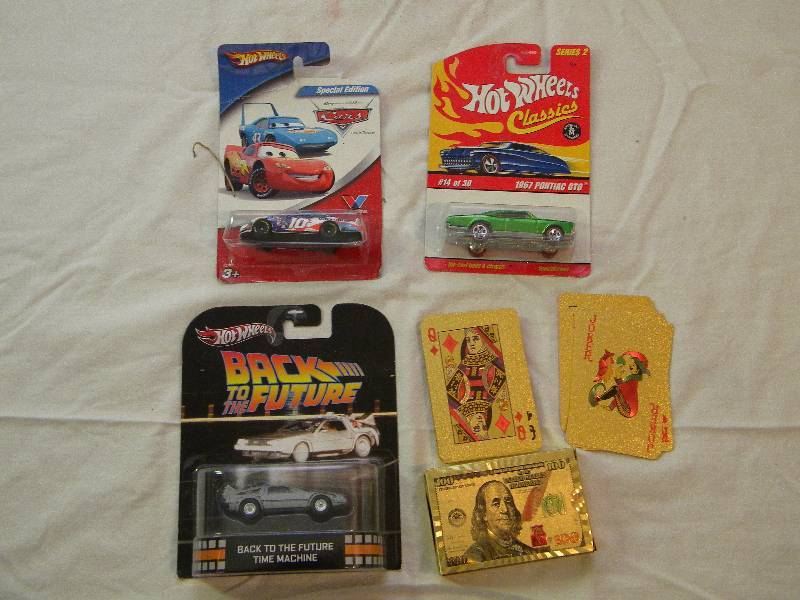 Hot Wheels & Deck of Card