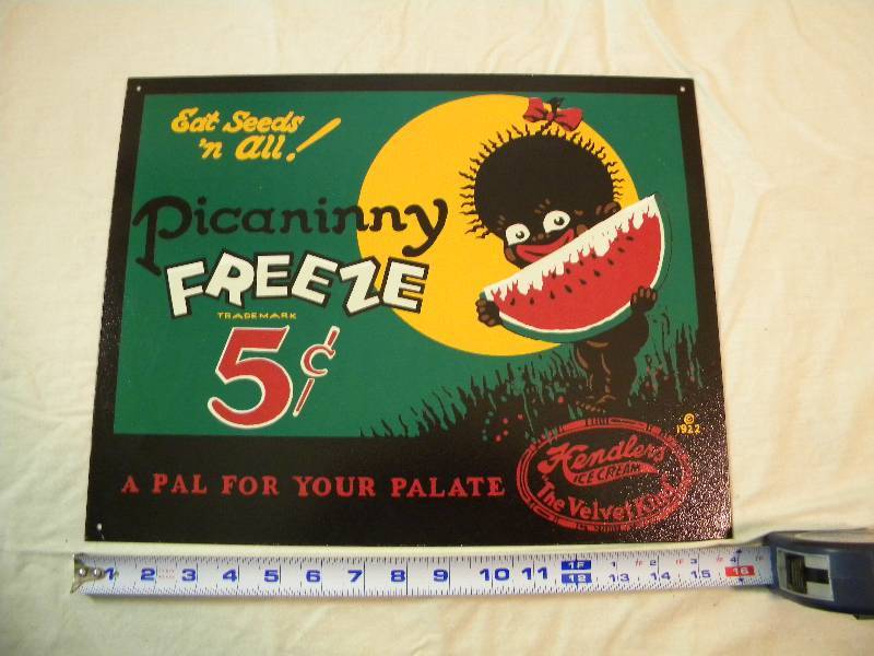 Picaninny Freeze Metal Sign