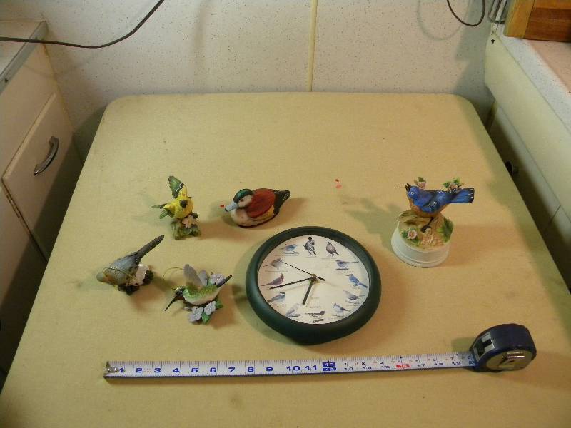 Bird Clock & Figures