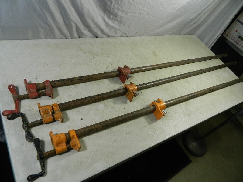 lot 99 image: 3 Bar Clamps
