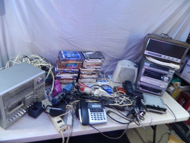 lot 117 image: DVDs, CDs, Assorted Electronics