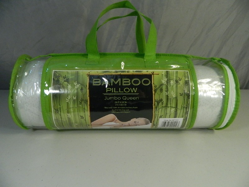 lot 28 image: New Jumbo Queen Bamboo Pillow