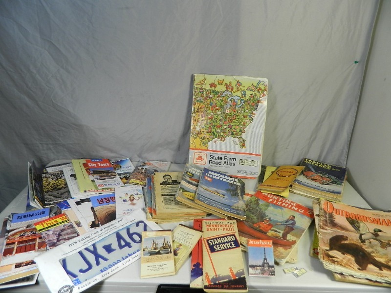 lot 54 image: Old Maps, Korean Pamphlets, Old Hunting Magazines, and More