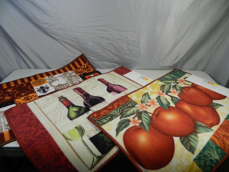 lot 85 image: 3 New Kitchen Rugs