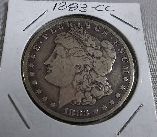 1883 CC  Morgan Silver Dollar