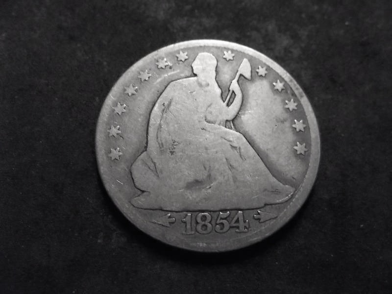 1854 Seated Liberty Half Dollar With Arrows