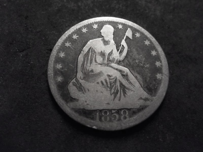 1858  Seated Liberty Half Dollar
