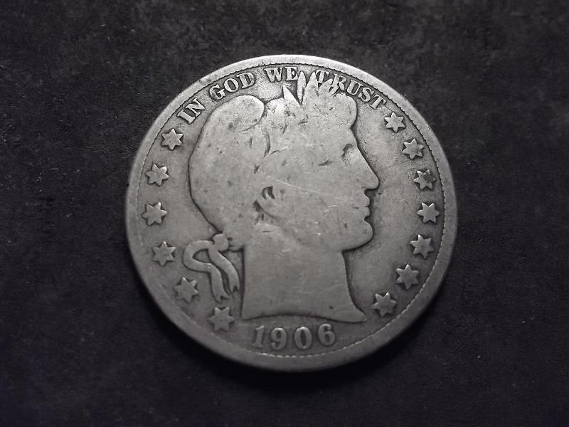 1906 D Barber Half Dollar