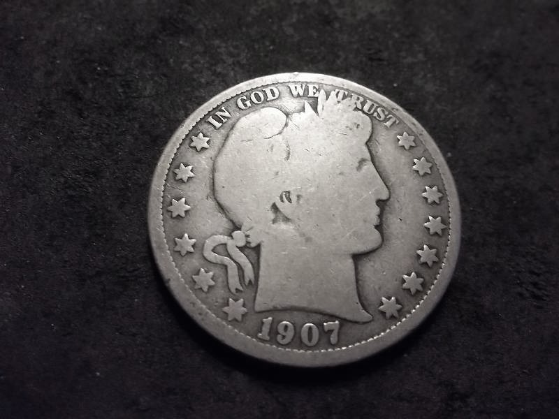 1907 O Barber Half Dollar