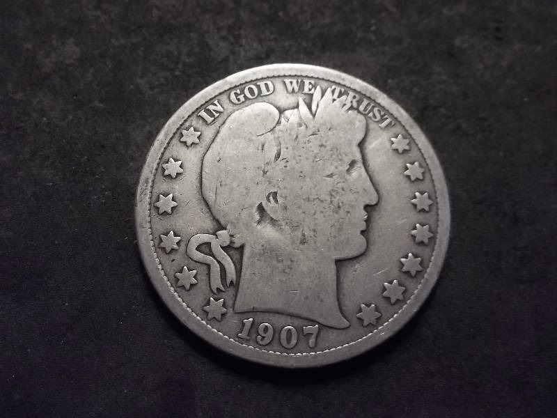 1907 S Barber Half Dollar