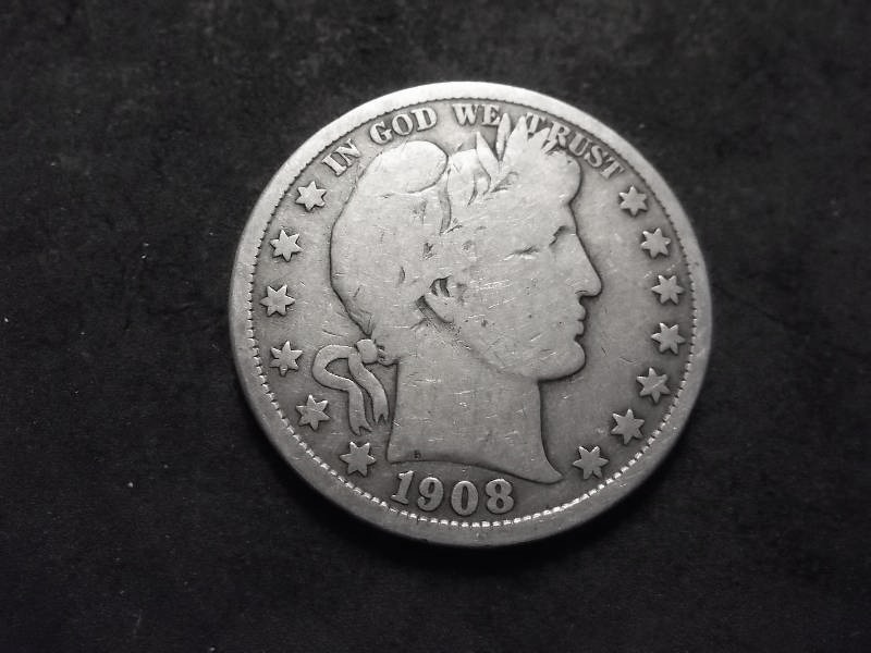 1908 D Barber Half Dollar