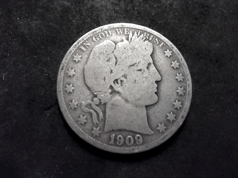 1909 O Barber Half Dollar