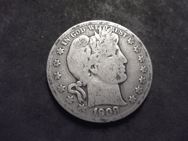 1909 S Barber Half Dollar