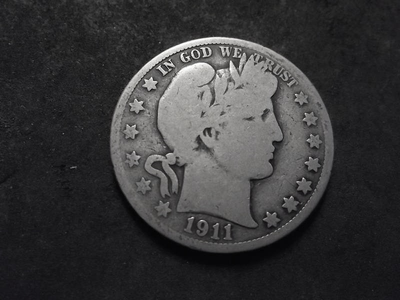 1911  Barber Half Dollar