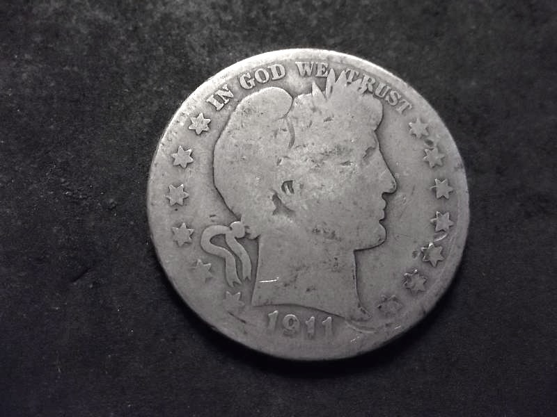 1911 D  Barber Half Dollar