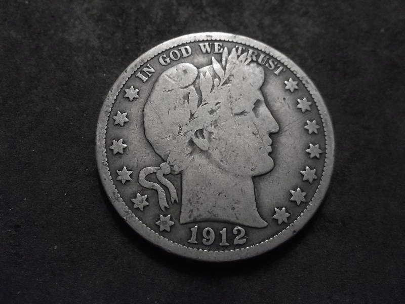 1912  Barber Half Dollar