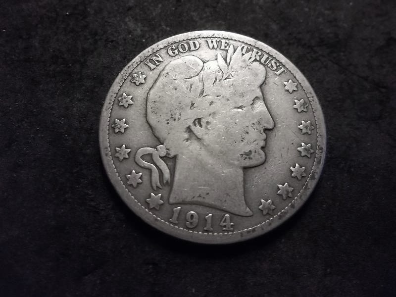 1914 S Barber Half Dollar
