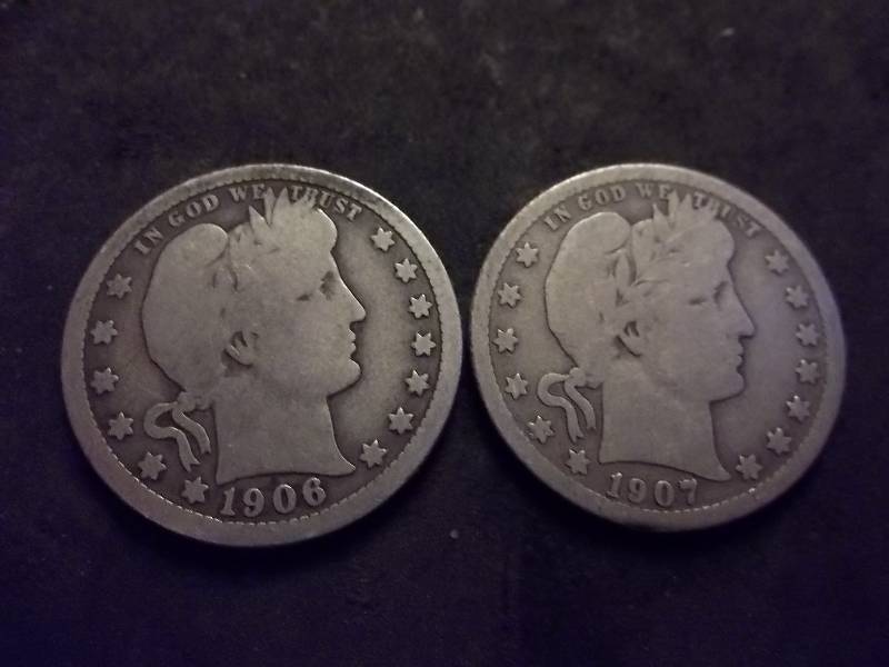 1906, 1907 Barber Quarters