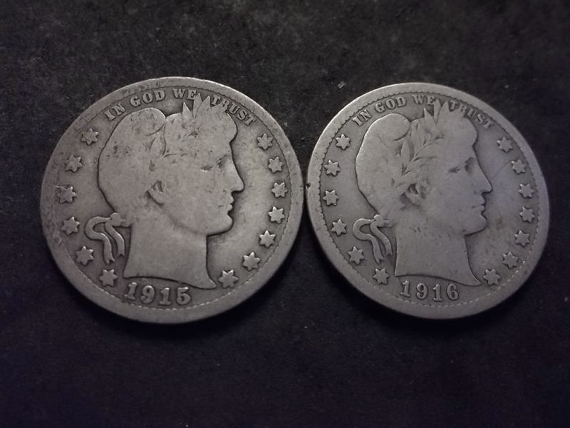 1915 D, 1916 D Barber Quarters
