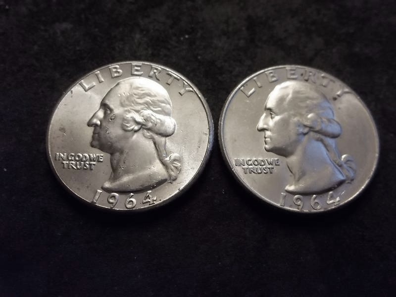 1964, 1964  Washington Quarters