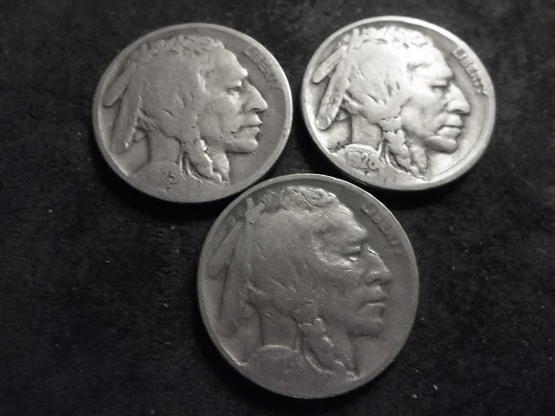 1923, 1928, 1929 D Buffalo Nickels