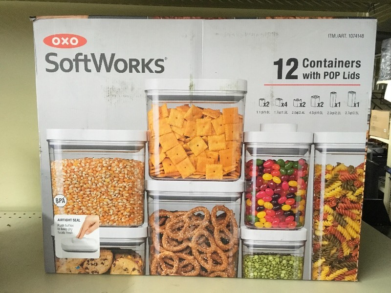 lot 557 image: OXO 12PC SOFTWORKS CONTAINERS WITH POP LIDS SET, MSRP $79.99