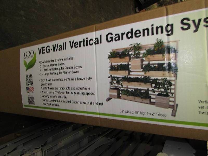 lot 45 image: GRO PRODUCTS VERTICAL GARDENING SYSTEM, MSRP $294.99